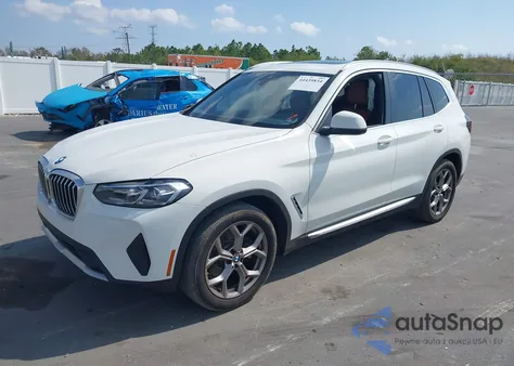 2022 BMW X3 Sdrive30I z USA, uszkodzony, nr VIN 5UX43DP08N9K26259